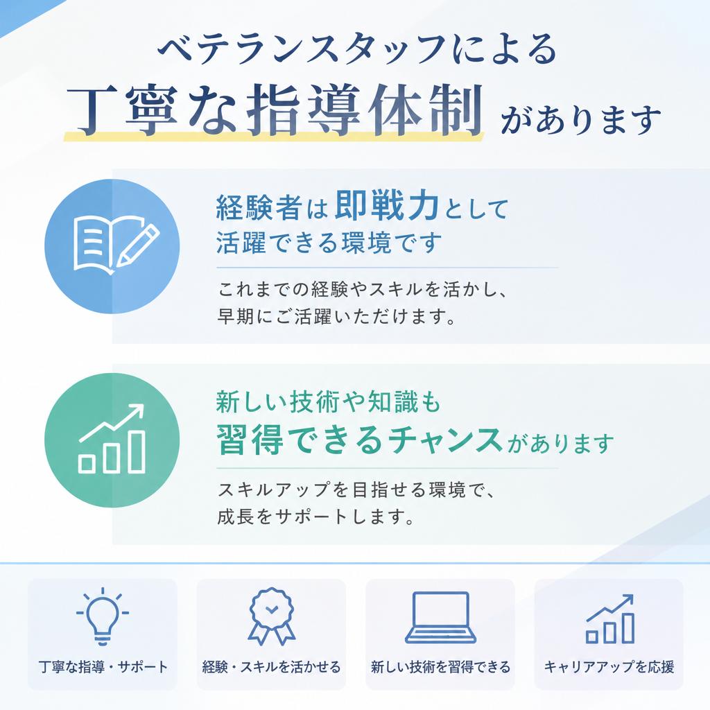 充実したサポート体制