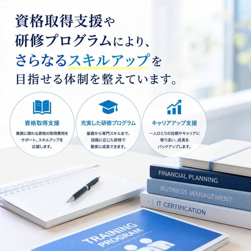 スキルアップのための支援制度