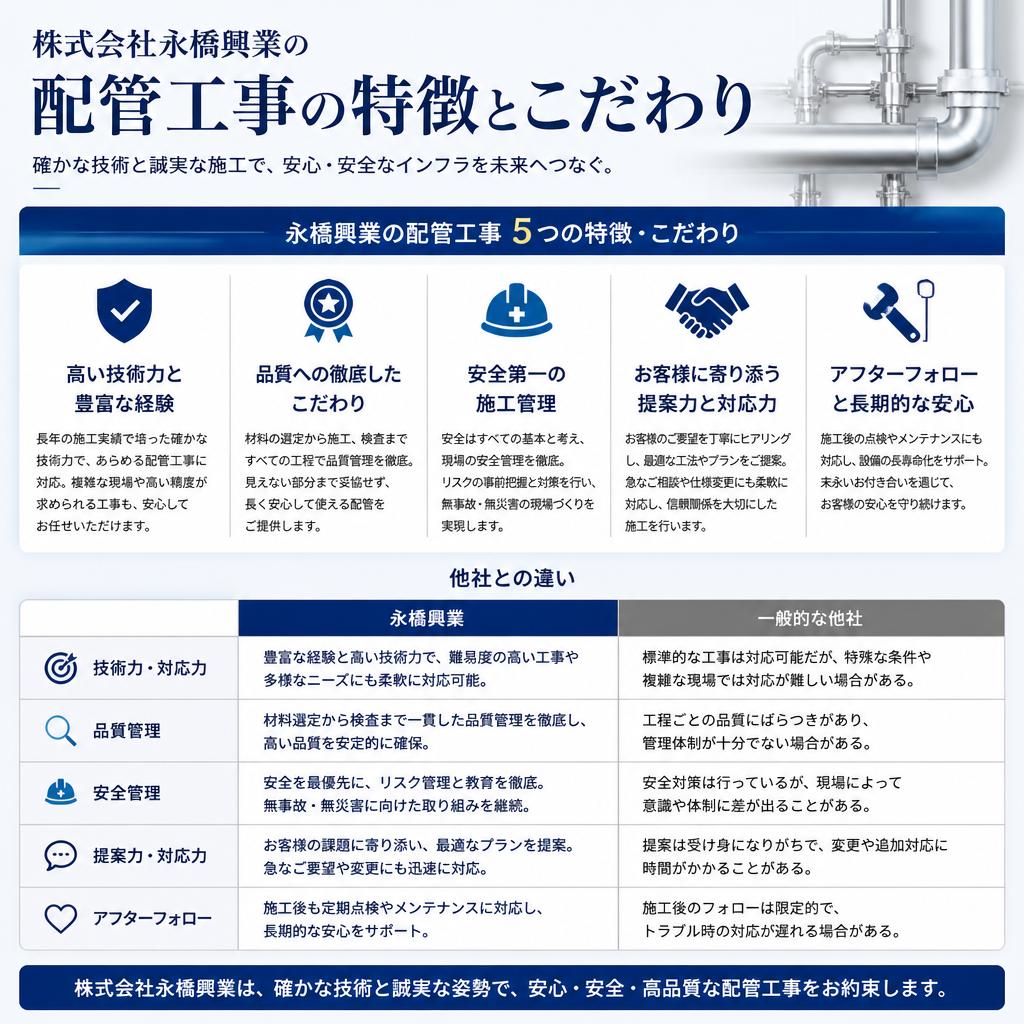 当社の配管工事スタイル