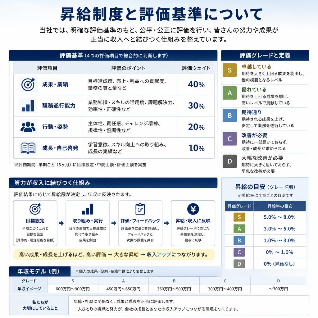 ④ 給与アップの仕組み