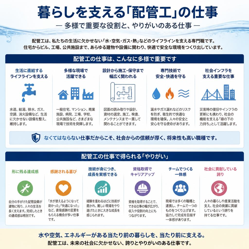 配管工の仕事の魅力