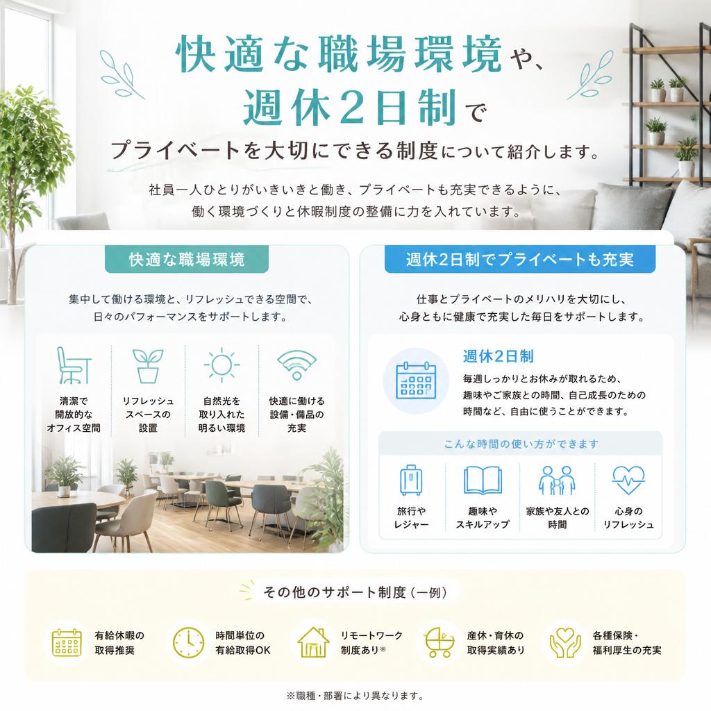 働きやすい職場環境