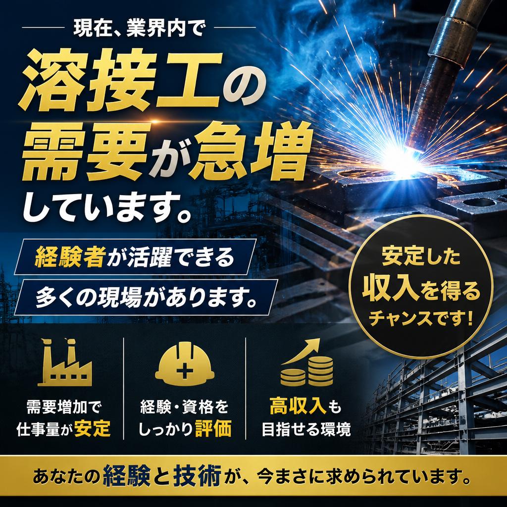 需要の高い溶接工スキル