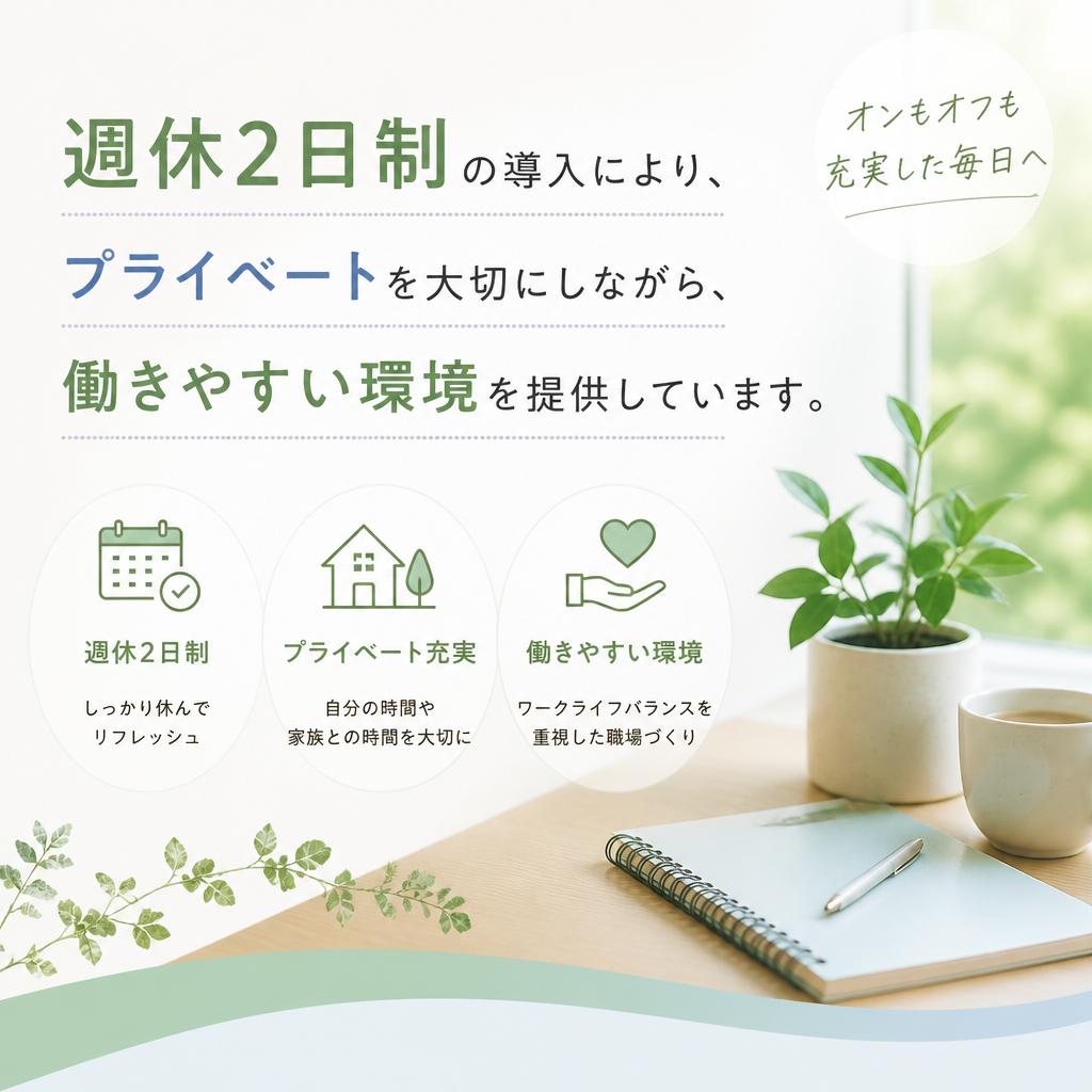仕事と私生活の両立を応援