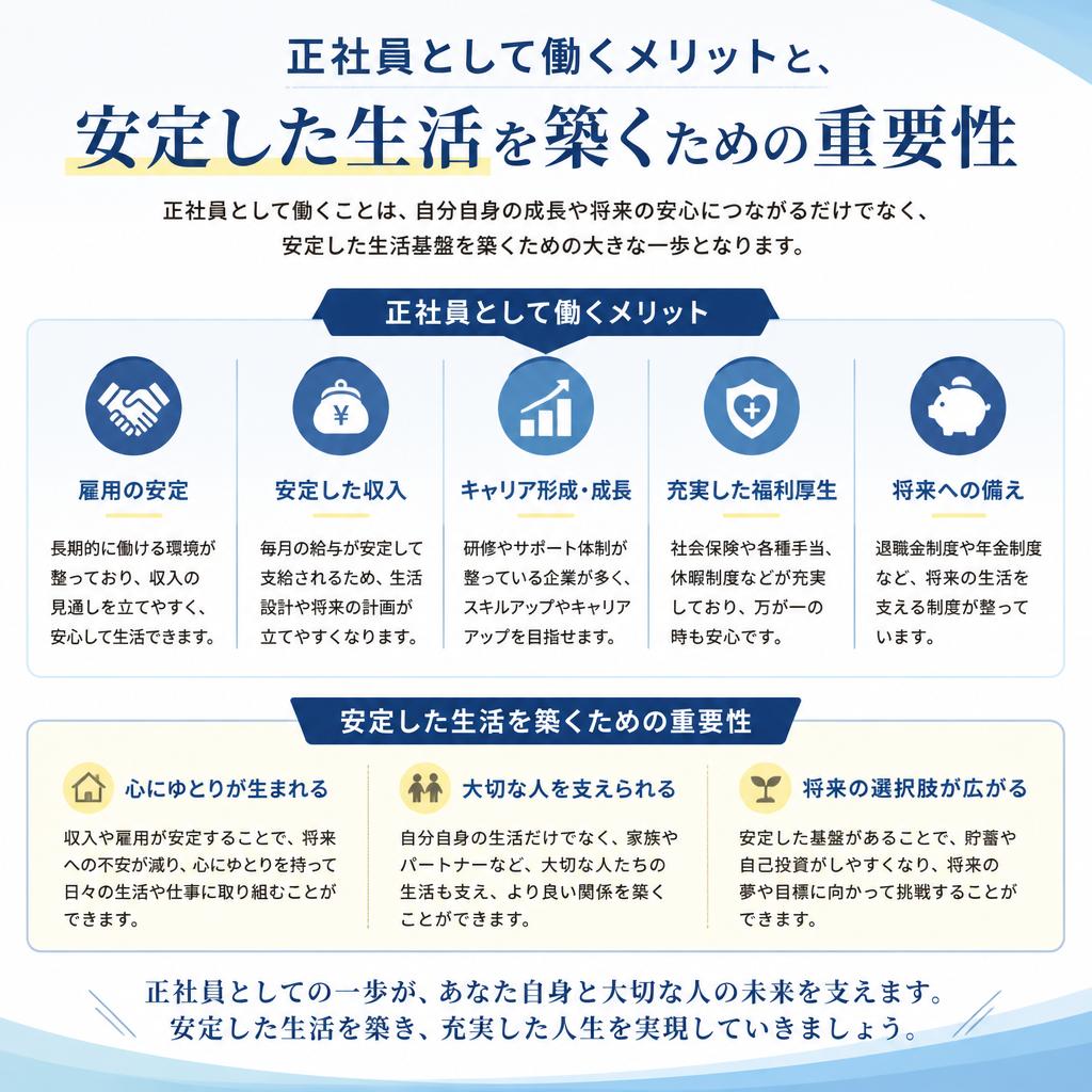 正社員としての安定