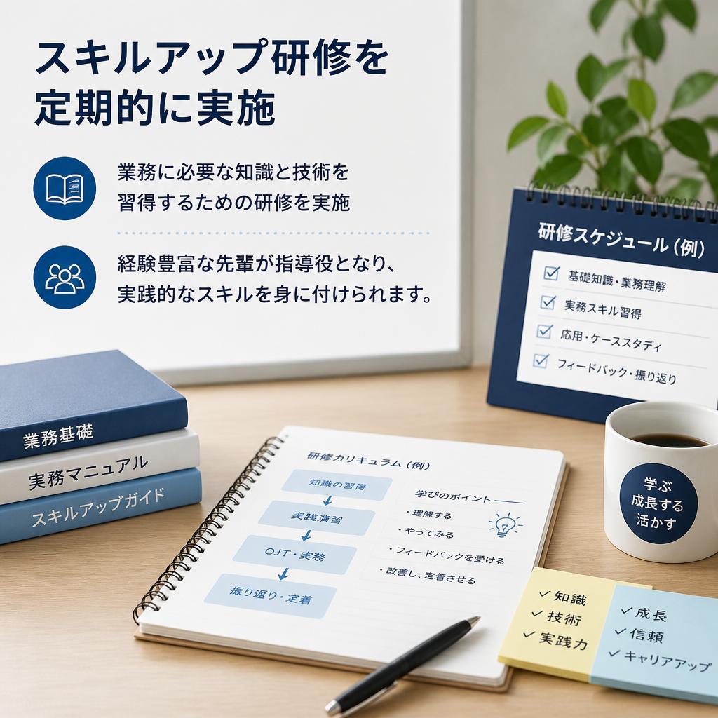 スキルアップ研修の充実