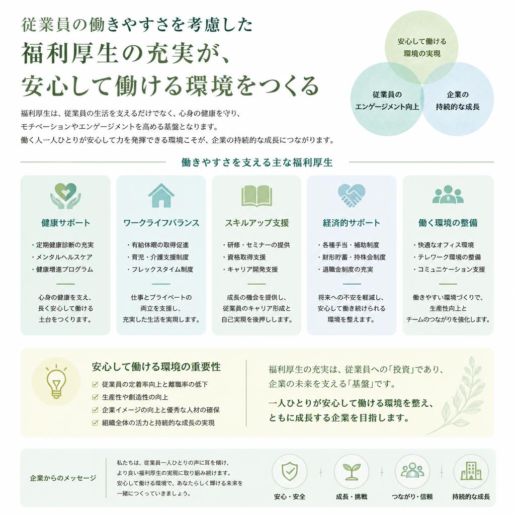 充実した福利厚生