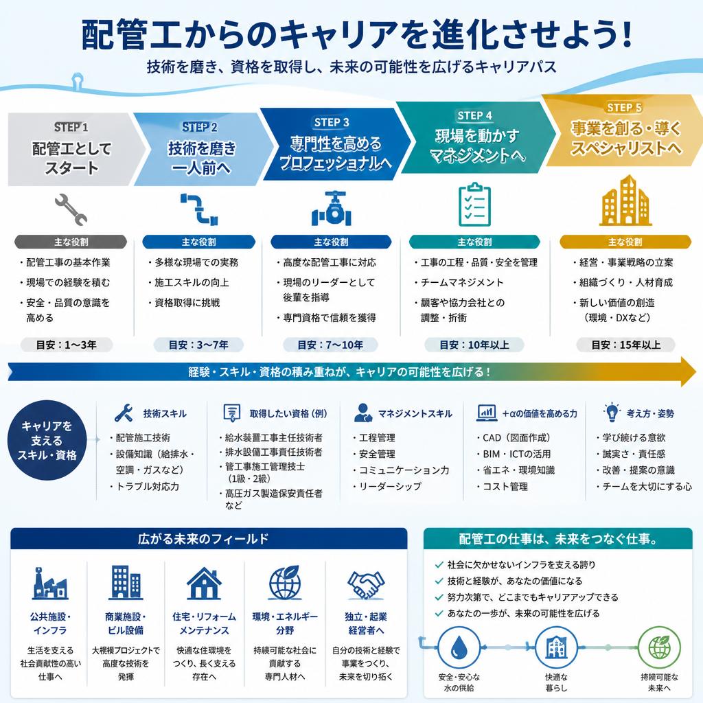 配管工からのキャリアを進化させよう！