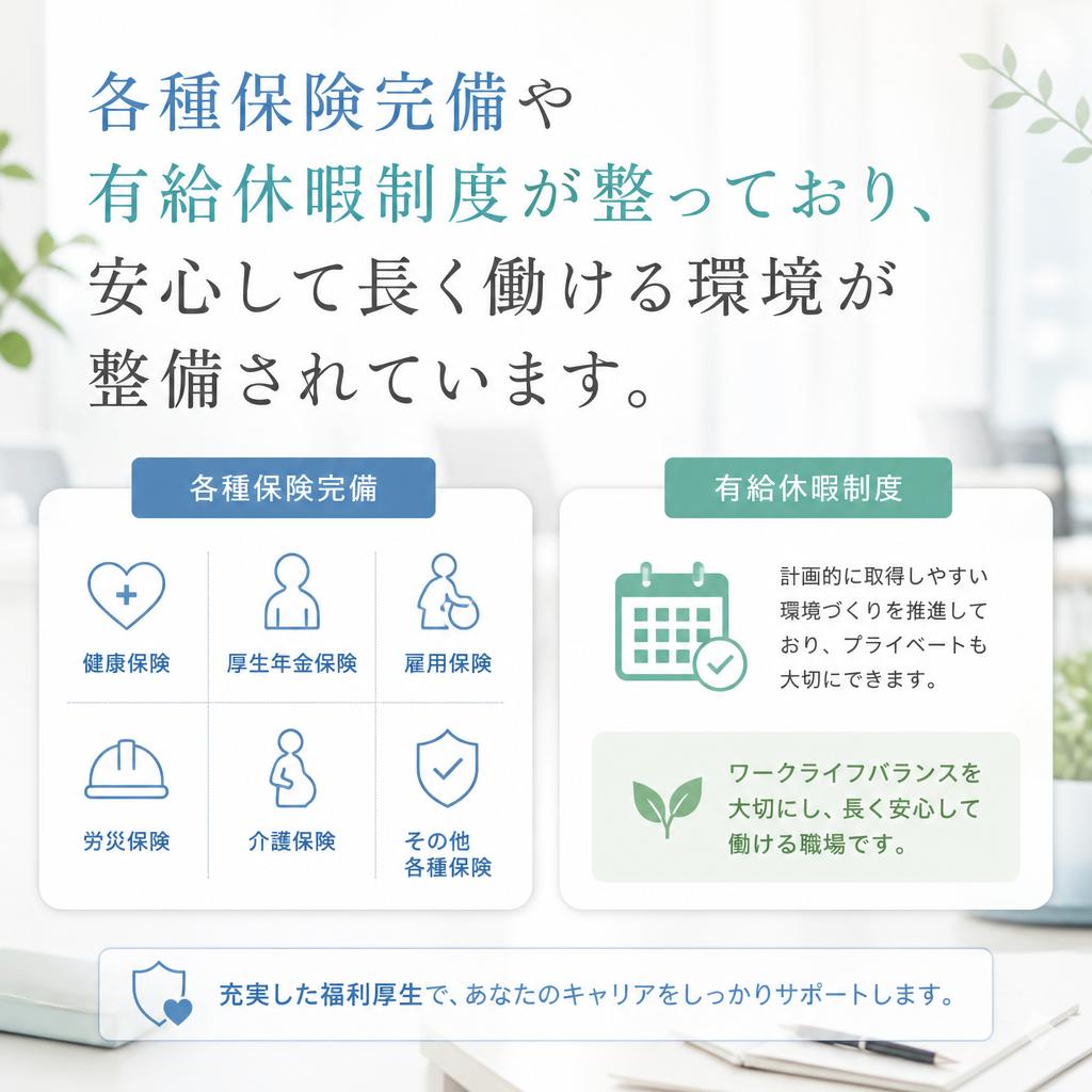 4. 福利厚生が充実
