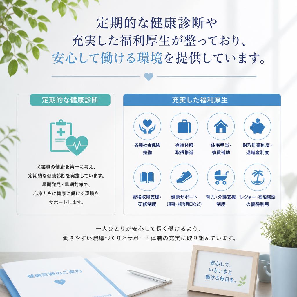 安全で快適な職場環境