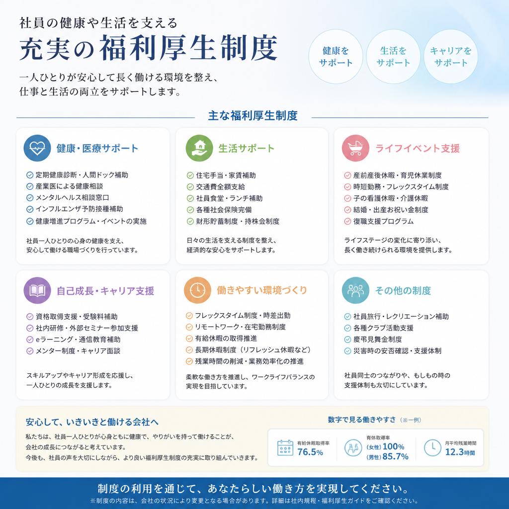 充実した福利厚生