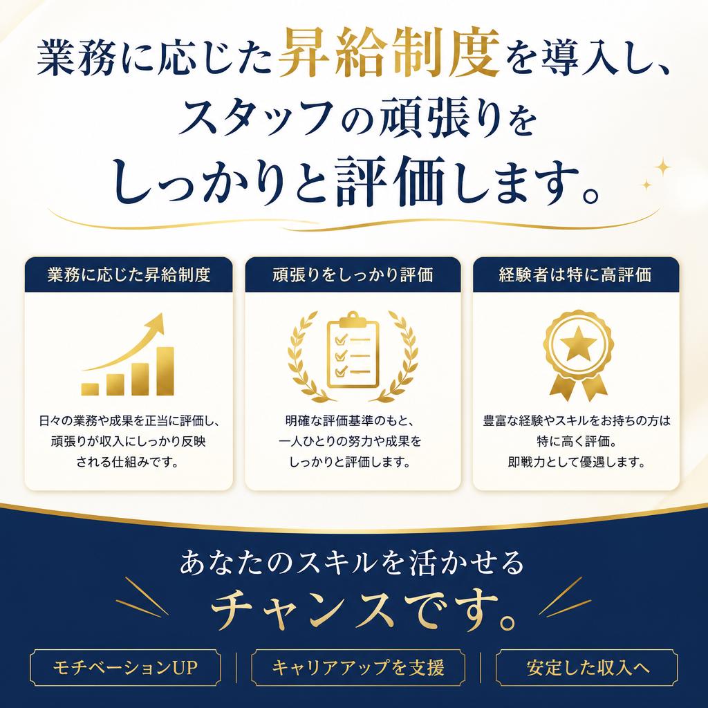 高収入を実現する評価制度