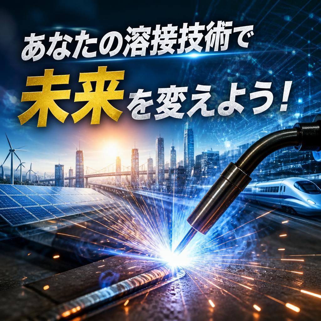 あなたの溶接技術で未来を変えよう！