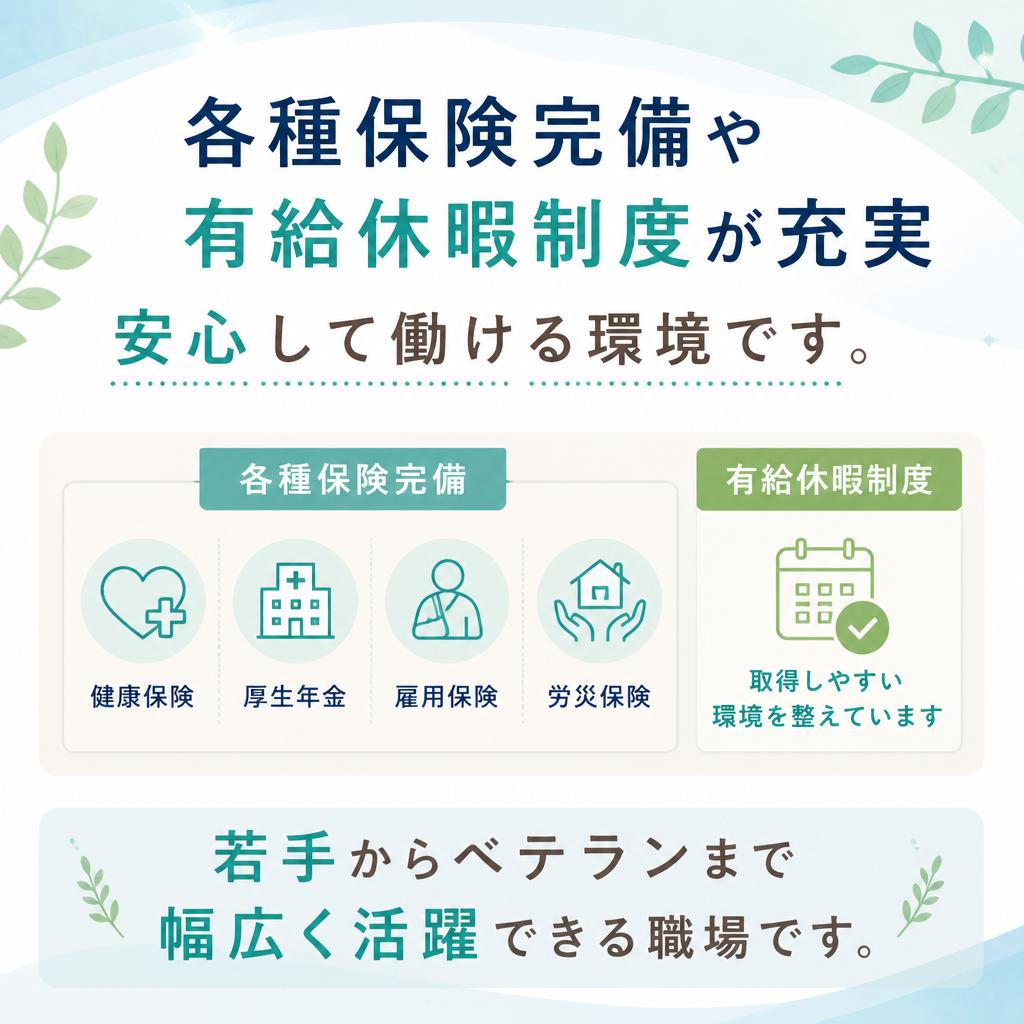 充実した福利厚生