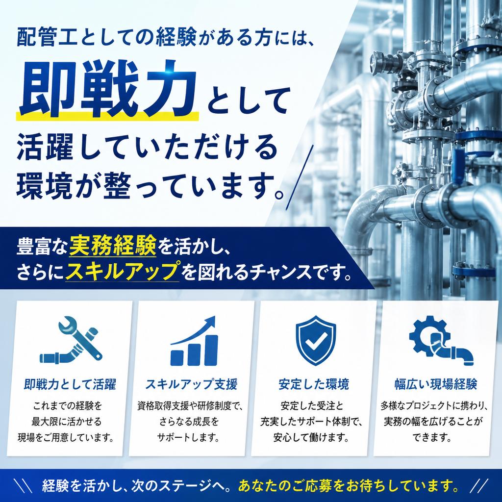 経験者優遇！お持ちのスキルを活かせる職場
