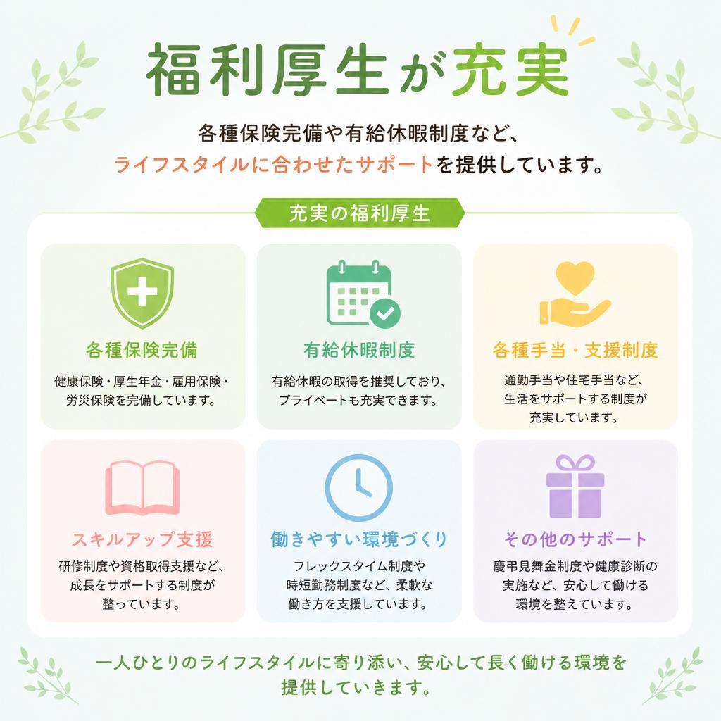 充実した福利厚生