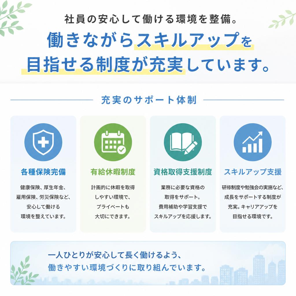 福利厚生が充実