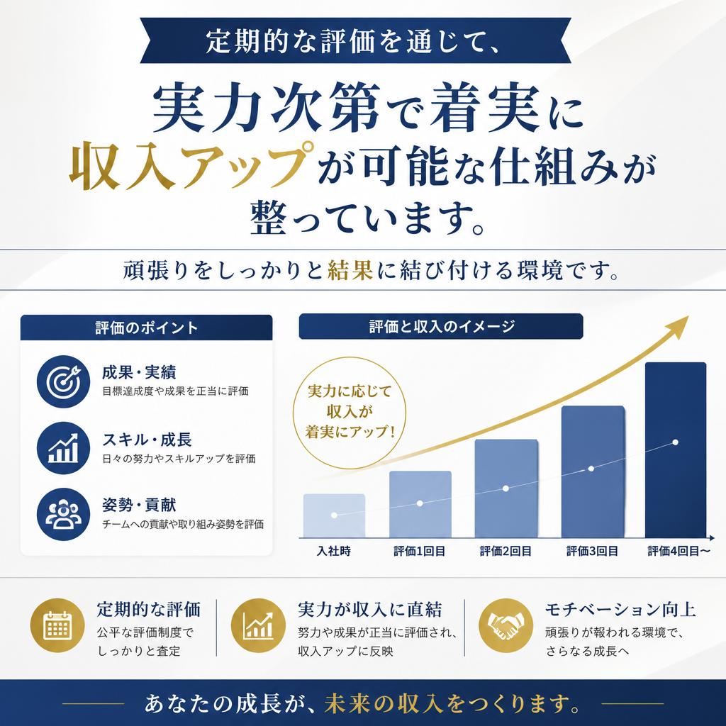 実績に応じた昇給制度