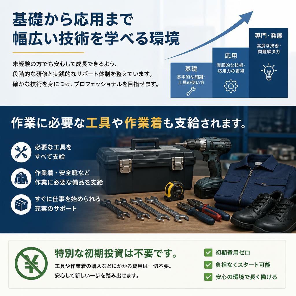 しっかりとした技術を習得