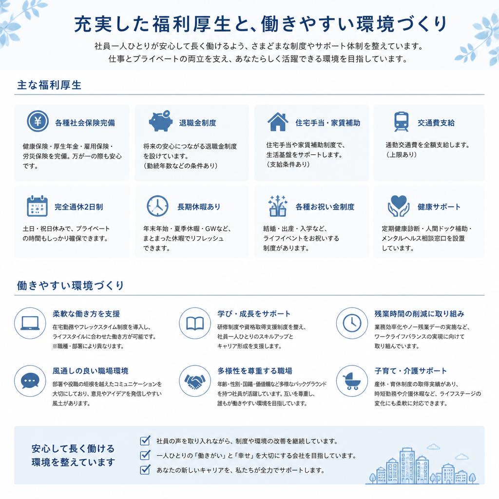 福利厚生と働きやすさ