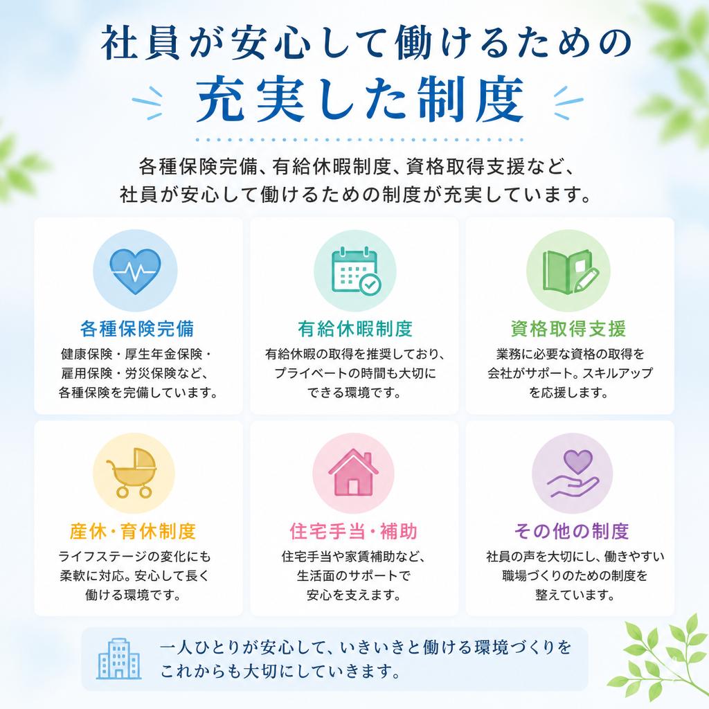 充実した福利厚生