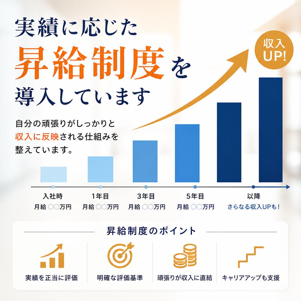 2. 高収入を実現するための昇給制度