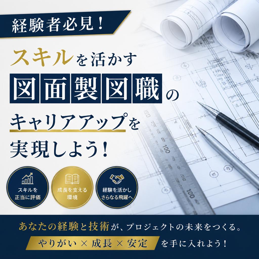 経験者必見！スキルを活かす図面製図職のキャリアアップを実現しよう！